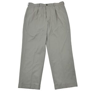 Brooks Brothers Mens 38x30 Advantage Chino Elliot Relaxed Pants Beige Pleated